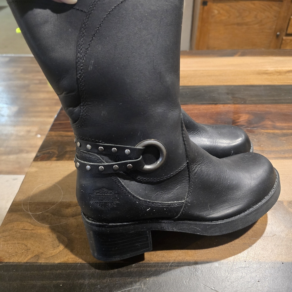 Harley-Davidson Women's Black Leather Boots